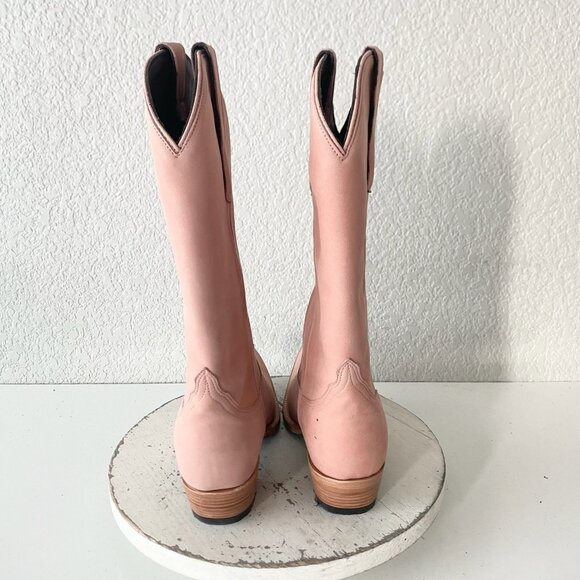 Lane EMMA JANE Womens Cowboy Boots 7 Pink Western Cowgirl Mid Calf Pointed Toe - Picture 3 of 11